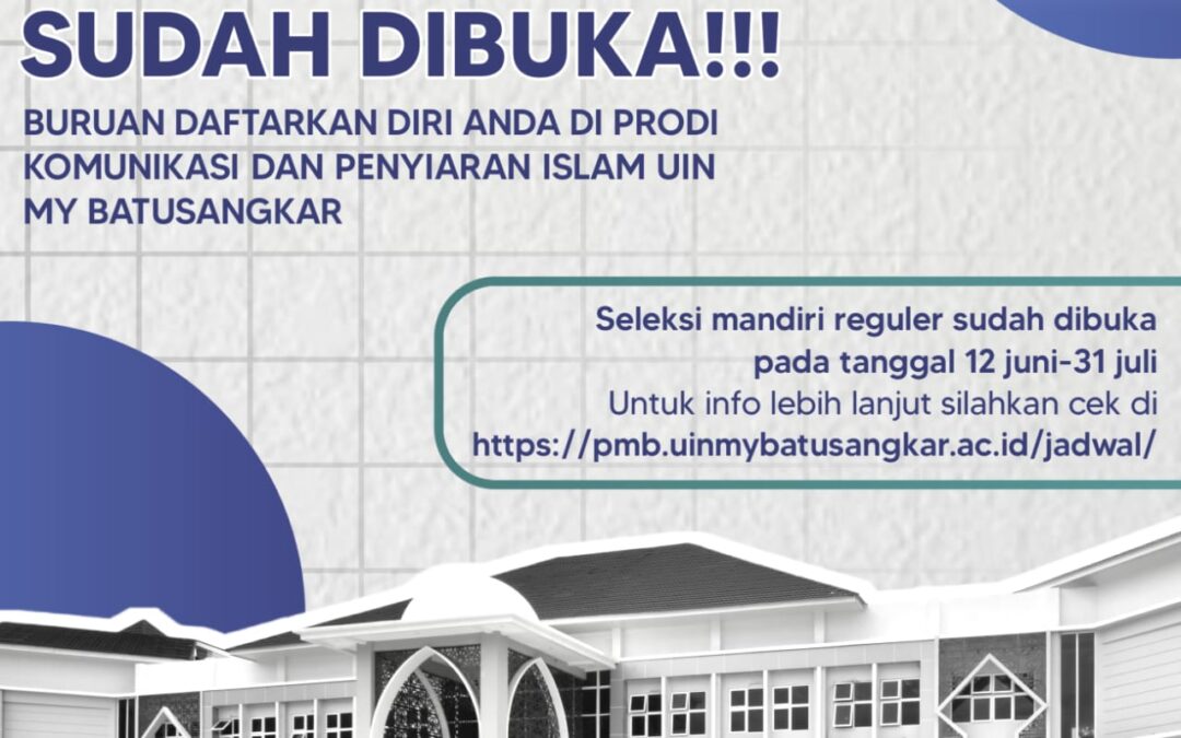JALUR MANDIRI REGULER SUDAH DIBUKA !!!!